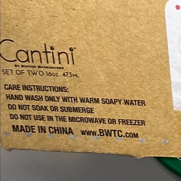 Cantini Set 2 Stainless Steel Wine Tumblers NWT Christmas Naughty Nice Glasses - Picture 6 of 6